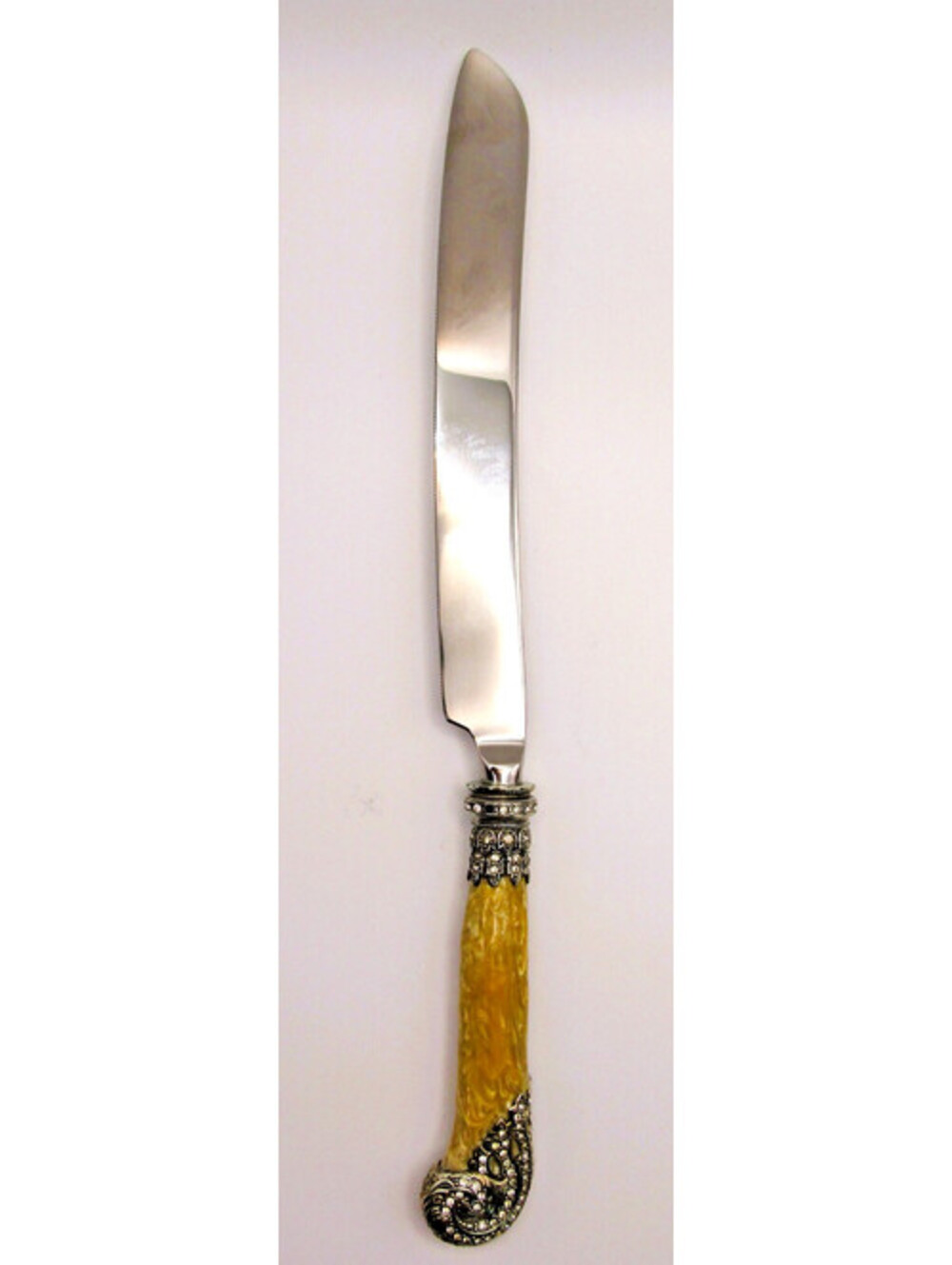 Edgar Berebi 7568 Ophelia Yamazaki Cake Knife Pearl with Swarovski Crystal